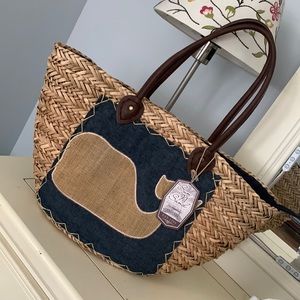 Straw Beach Tote/Handbag NWT
